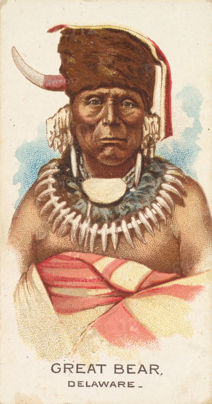 Great Bear, Delaware, from the American Indian Chiefs series