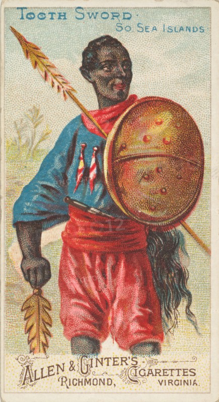 Tooth Sword, South Sea Islands, from the Arms of All Nations series