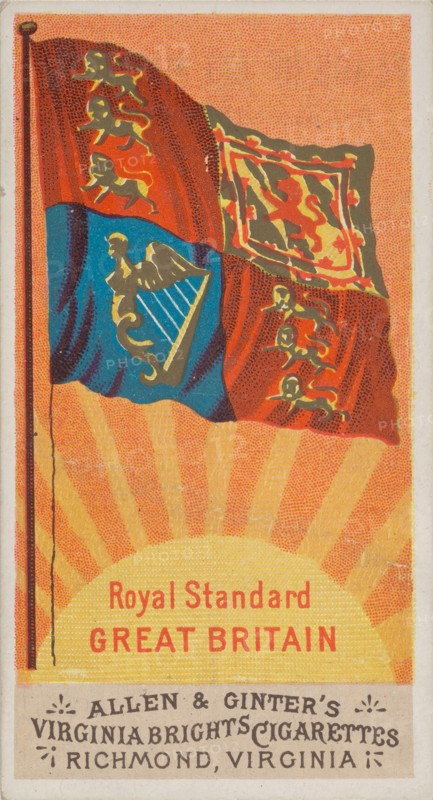 Royal Standard, Great Britain, from Flags of All Nations, Series 1