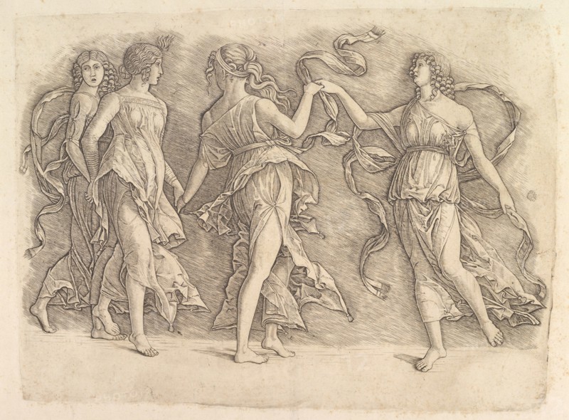 Four Dancing Muses, ca. 1497. Creator: Unknown.