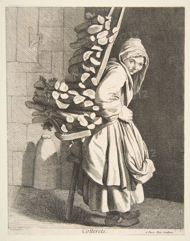Bundled Firewood Seller, 1746. Creator: Caylus, Anne-Claude-Philippe de.