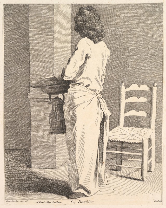 The Barber, 1737. Creator: Caylus, Anne-Claude-Philippe de.