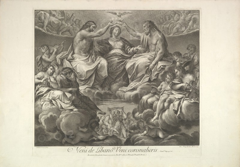 Coronation of the Virgin, 1741. Creator: Unknown.