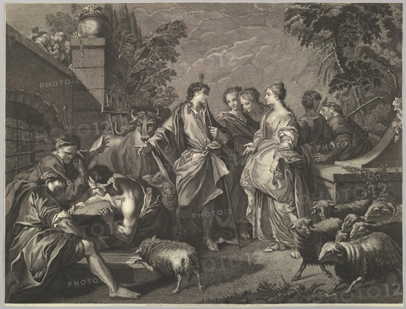 Jacob arrives in Mesopotamia, 18th century. Creator: Unknown.