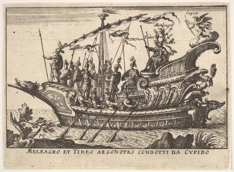Plate 13: Argonauts Meleager and Tydeus led by Cupid