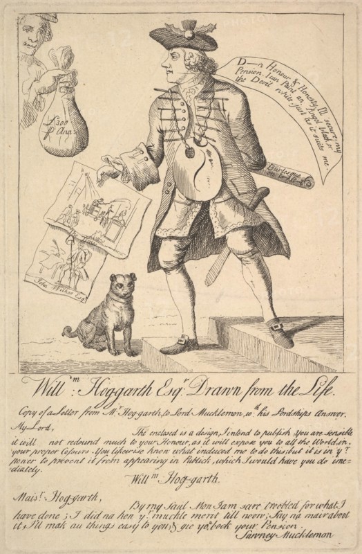 William Hog-garth Esq. Drawn from the Life, 1763. Creator: Unknown.