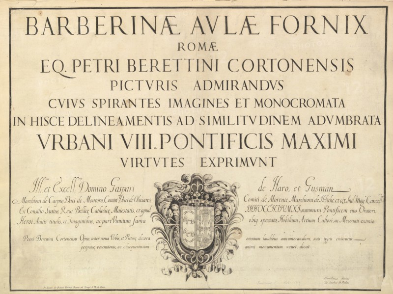 Barberinae aulae fornix, ca. 1677. Creator: Unknown.