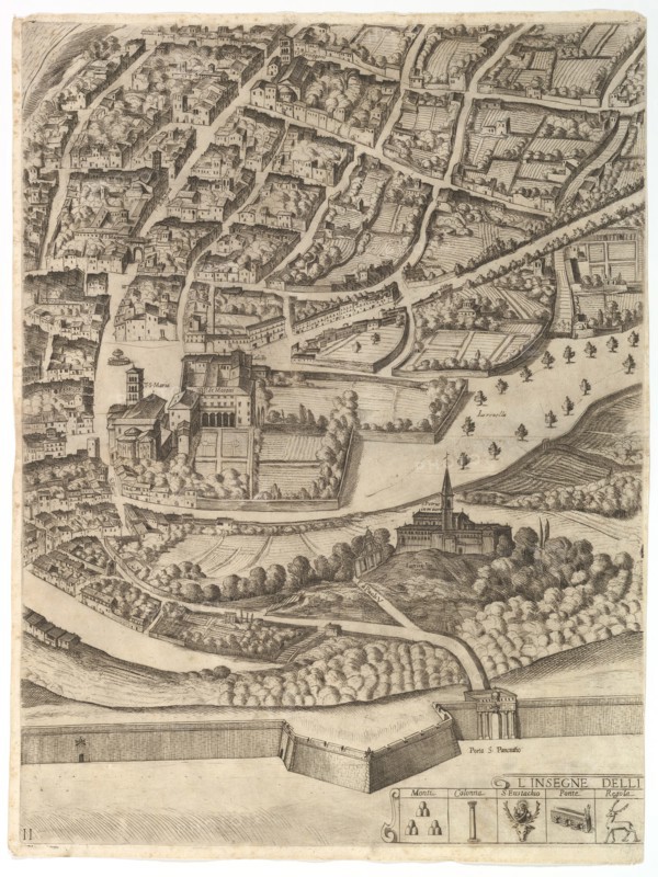 Plan of the City of Rome. Part 11 with the San Pancrazio