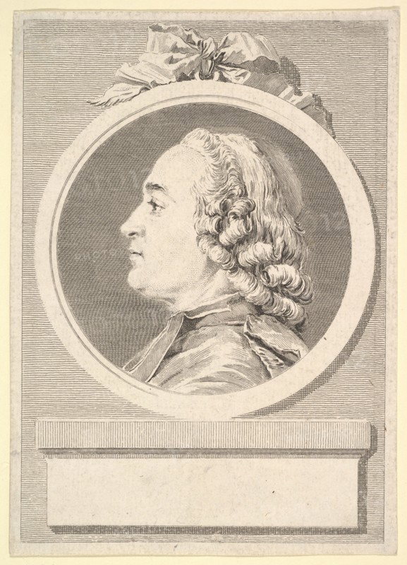 Portrait of Charles Gauzargues, 1767. Creator: Augustin de Saint-Aubin.