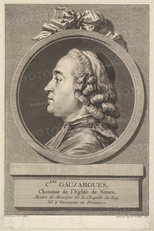 Portrait of Charles Gauzargues, 1767. Creator: Augustin de Saint-Aubin.