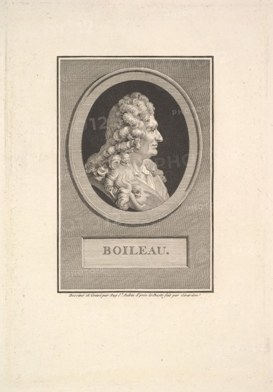 Portrait of Despréaux Nicolas Boileau, 1800. Creator: Augustin de Saint-Aubin.