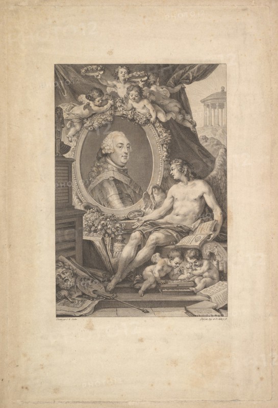 Portrait of Louis-Philippe, duc d'Orléans, 1778. Creator: Augustin de Saint-Aubin.