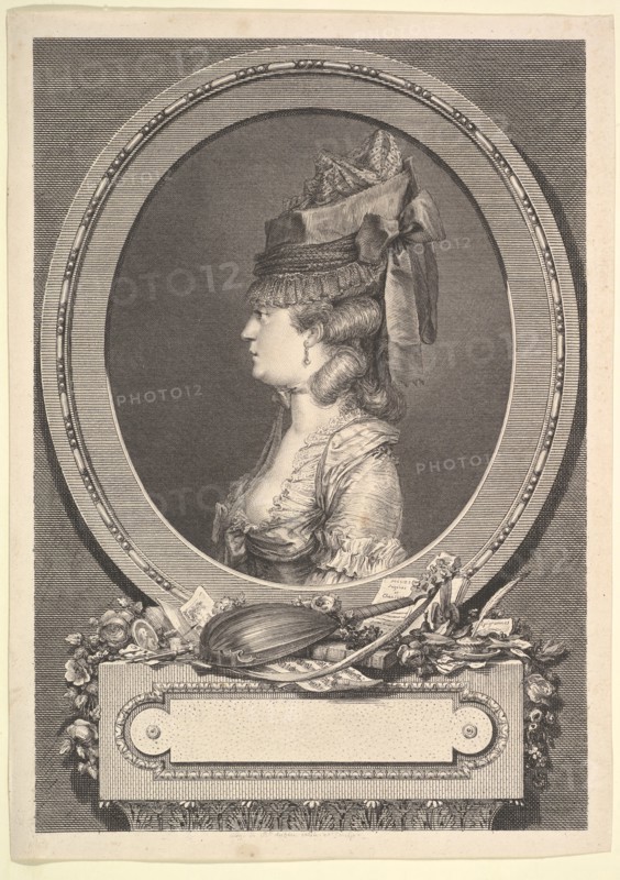 Portrait of Adrienne-Sophie Marquise de ***, 1779. Creator: Augustin de Saint-Aubin.