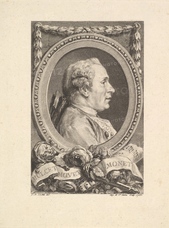Portrait of Jean Monnet, 1765. Creator: Augustin de Saint-Aubin.