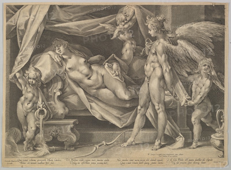 Cupid & Psyche, ca. 1631. Creators: Bartholomeus Spranger, Jan Muller.