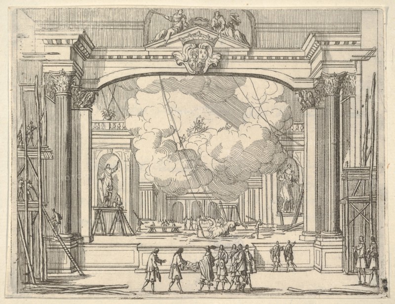 Francesco I d'Este Orders Fête Decorations, from L'Idea di un Principe ed Eroe Cristiano i..., 1659. Creator: Bartolomeo Fenice.