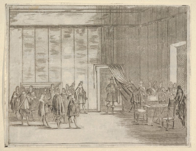 Francesco I d'Este, with his Gentle Manner, is Loved by All of the Noblemen in his Court..., 1659. Creator: Bartolomeo Fenice.