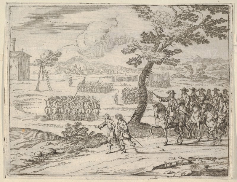Francesco I d'Este Punishes a Soldier by Death who had Stolen a Chalice from the Holy Chur..., 1659. Creator: Bartolomeo Fenice.