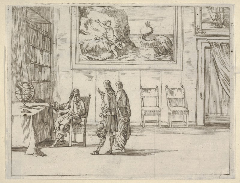 Francesco I d'Este Displays Great Faculty in his Studies, from L'Idea di un Principe ed Er..., 1659. Creator: Bartolomeo Fenice.