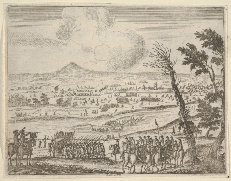 Francesco I d'Este Protects the French in Casalmaggiore from the Siege of the Spanish, fro..., 1659. Creator: Bartolomeo Fenice.