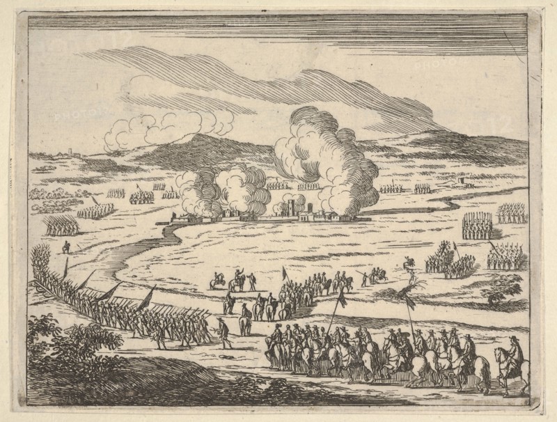 The Siege of Alessandria Begins, from L'Idea di un Principe ed Eroe Cristiano in Francesco..., 1659. Creator: Bartolomeo Fenice.