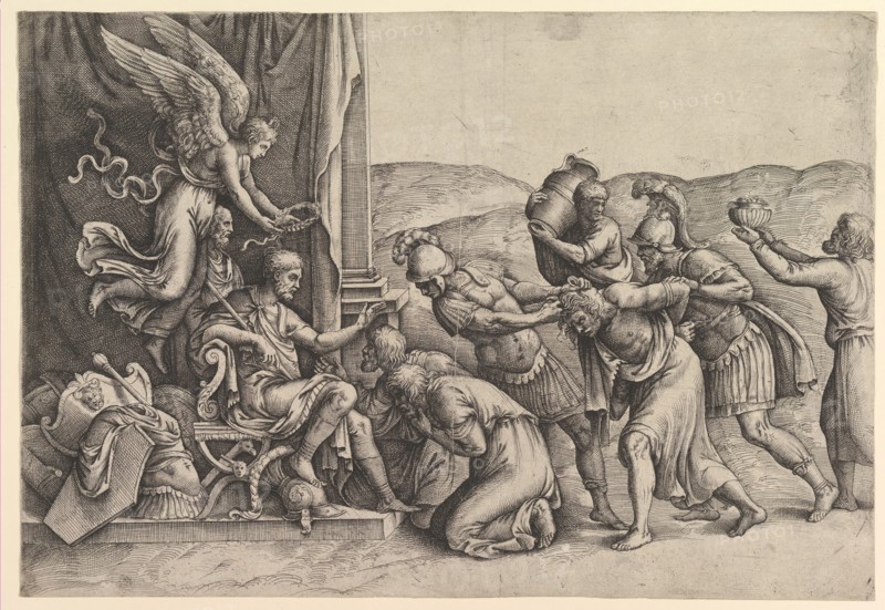 Scipio Granting Clemency to the Prisoners. Creator: Battista Franco Veneziano.