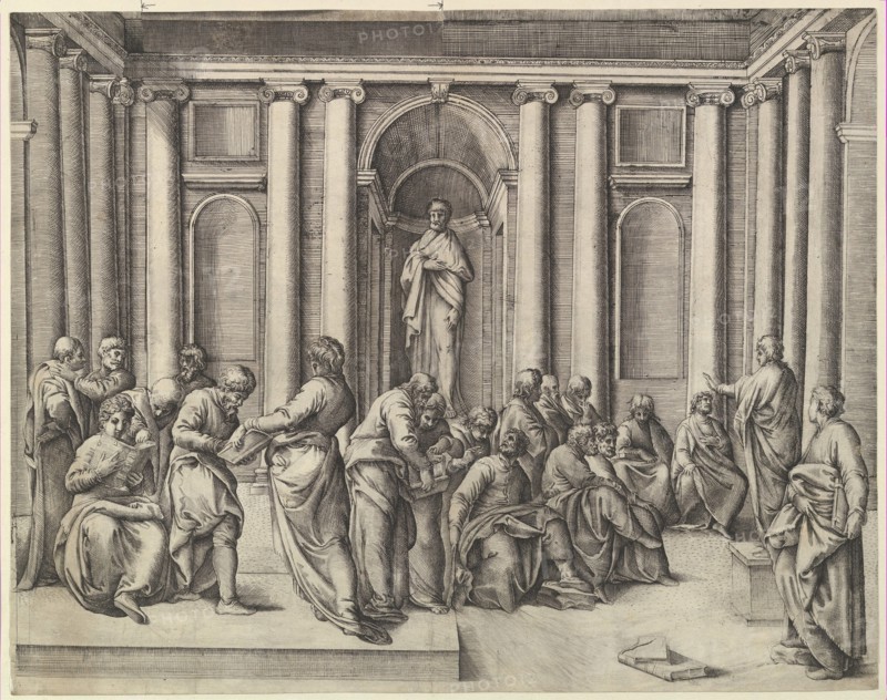 Christ among the Doctors, ca. 1540-45. Creator: Battista Franco Veneziano.