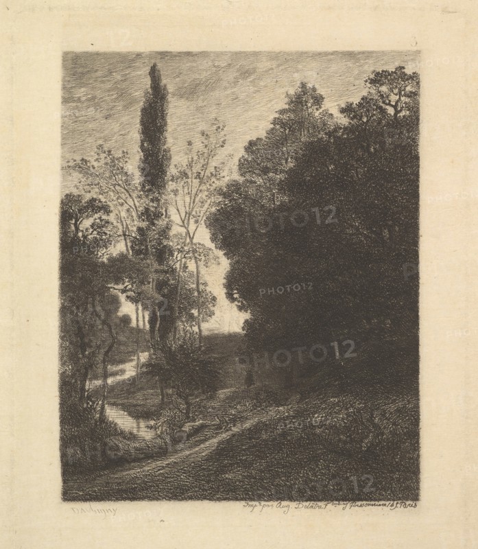 The Banks of Cousin, ca. 1850. Creator: Charles Francois Daubigny.