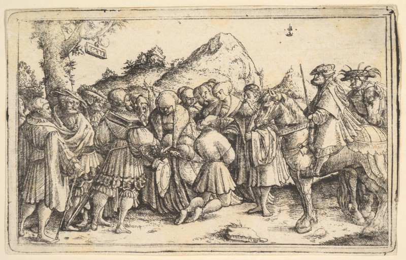 The pardoning of a criminal, 1531. Creator: Christoph Bockstorffer.