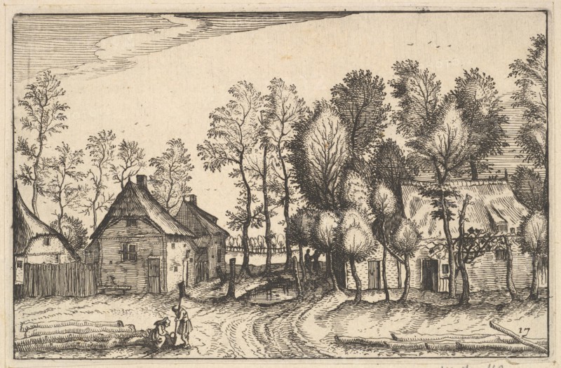 Landscape with Hewed Trees, plate17 from Regiunculae et Villae Aliquot Ducatus Brabant..., ca. 1610. Creator: Claes Jansz Visscher.