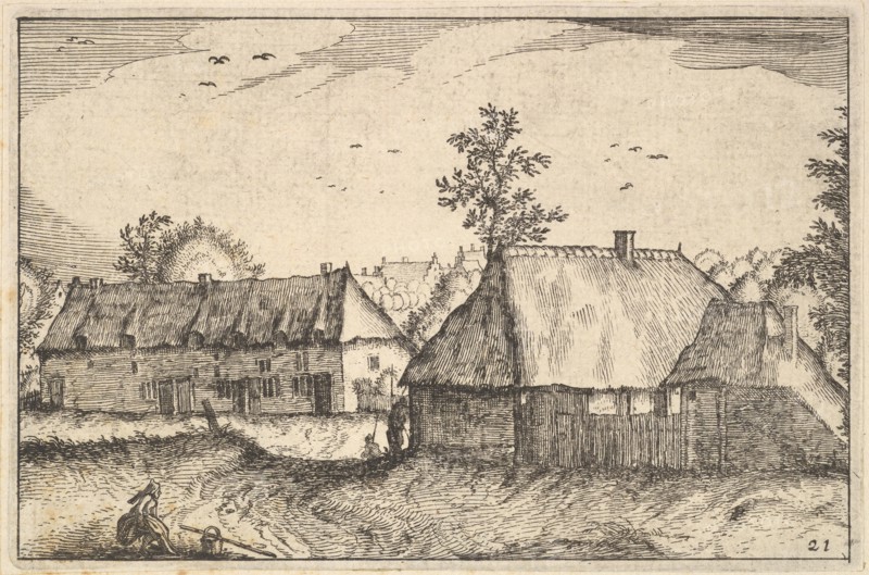 Large Sheds, plate 21 from Regiunculae et Villae Aliquot Ducatus Brabantiae, ca. 1610. Creator: Claes Jansz Visscher.