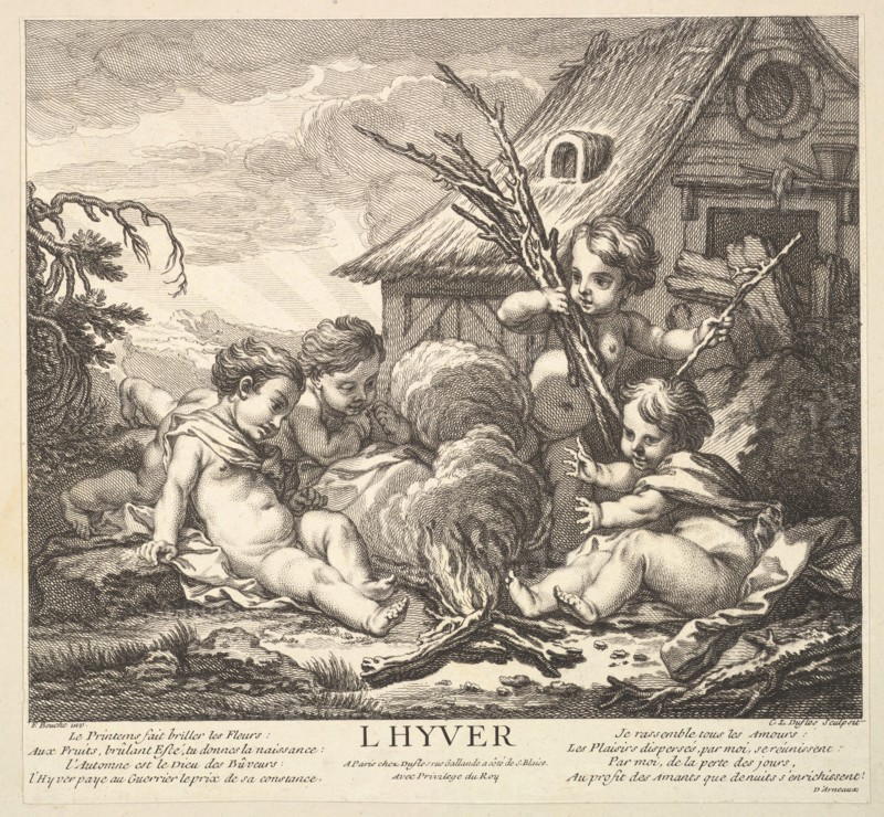 Winter, 1735-86. Creator: Claude Augustin Duflos le Jeune.