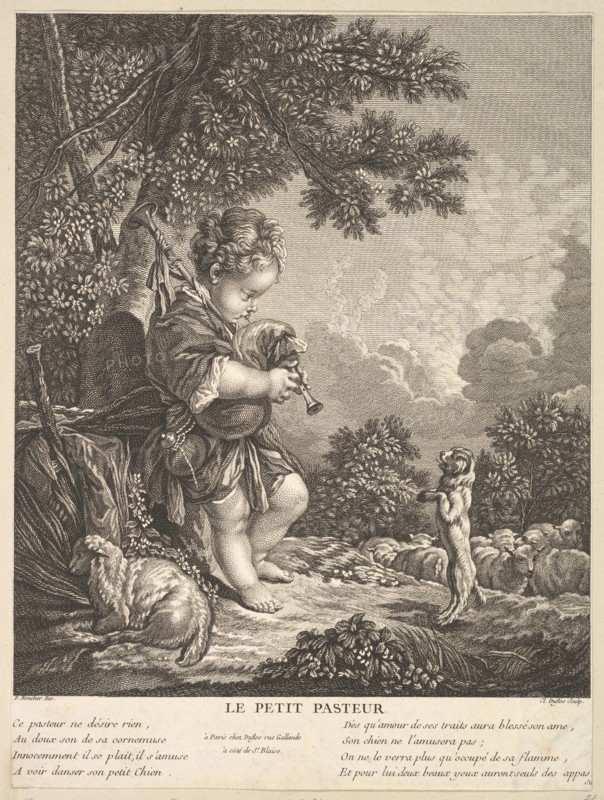 The Little Shepherd, ca. 1753. Creator: Claude Augustin Duflos le Jeune.