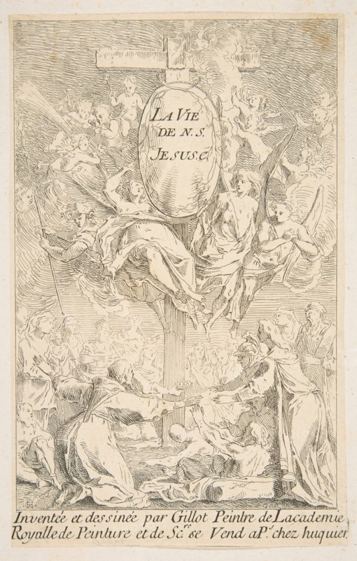Frontispiece to the series The Life of Christ.n.d. Creators: Claude Gillot, Jacques Gabriel Huquier.