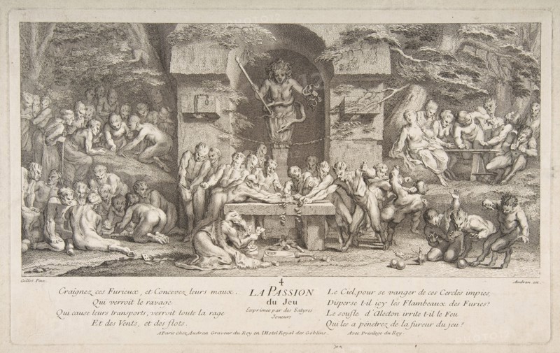 The Passion for Gambling.n.d. Creator: Claude Gillot.
