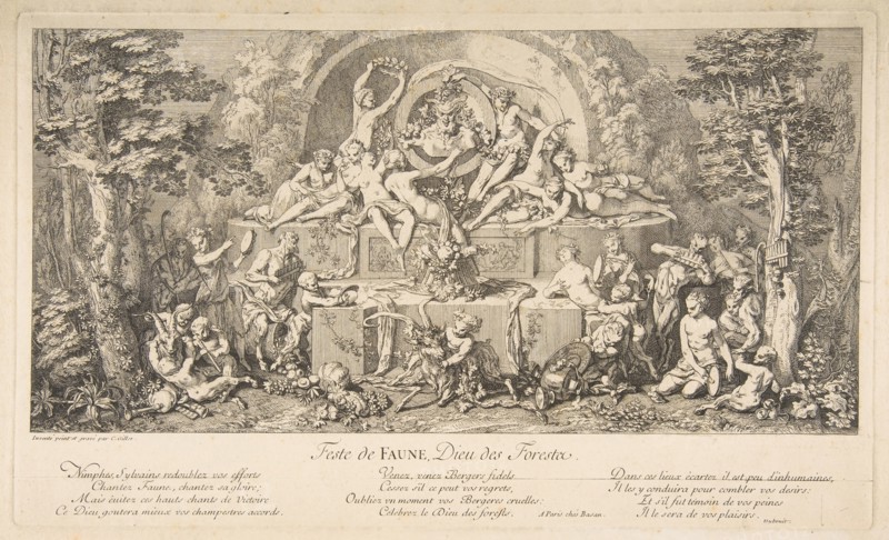 The Feast of the Faun.n.d. Creator: Claude Gillot.