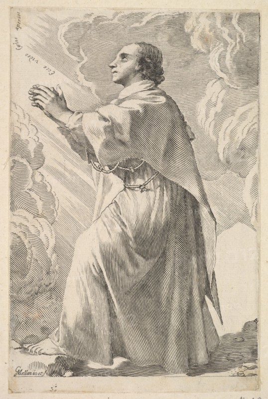 A Young Saint in Prayer. Creator: Claude Mellan.