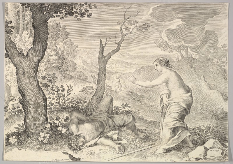 Death of Adonis. Creator: Claude Mellan.