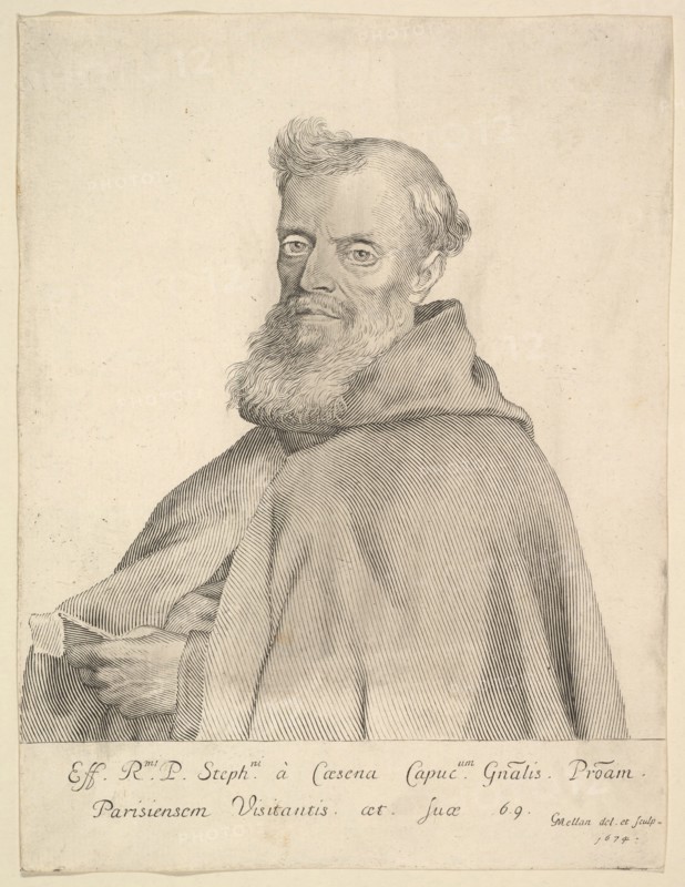 Le Père Étienne de Cesena, 1674. Creator: Claude Mellan.
