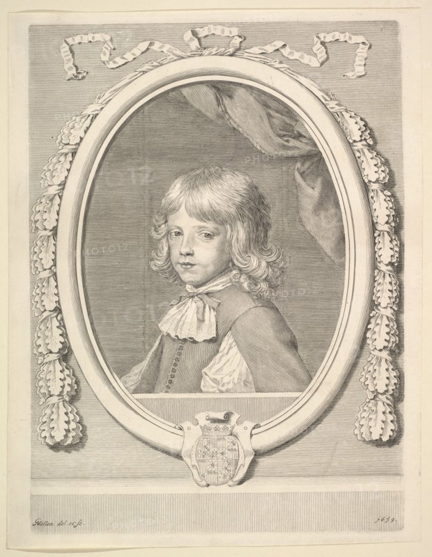 Louis-Joseph de Lorraine, duc de Guise, as a Child, 1659. Creator: Claude Mellan.