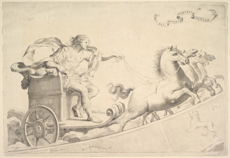 Allegory in Honor of Louis XIV. Creator: Claude Mellan.