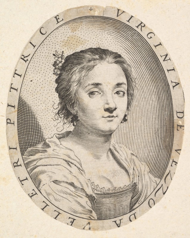 Virginia da Vezzo, Wife of Simon Vouet, 1626. Creator: Claude Mellan.