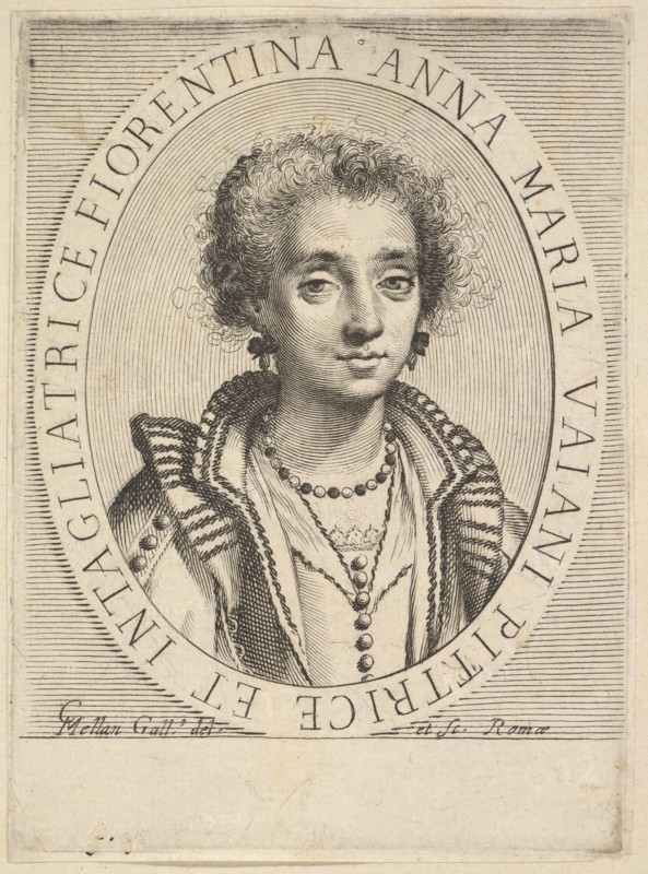 Anna Maria Vaiani, 1624-36. Creator: Claude Mellan.