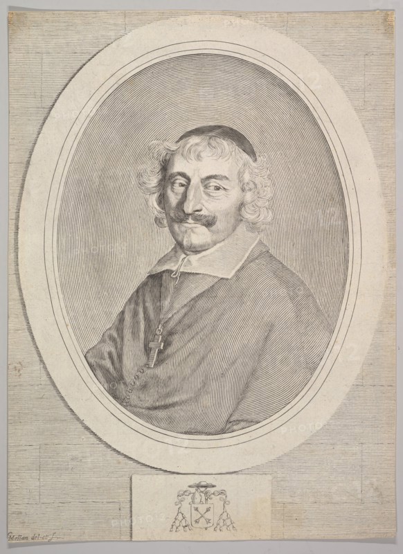 Alphonse III Delbène, Bishop of Orléans. Creator: Claude Mellan.