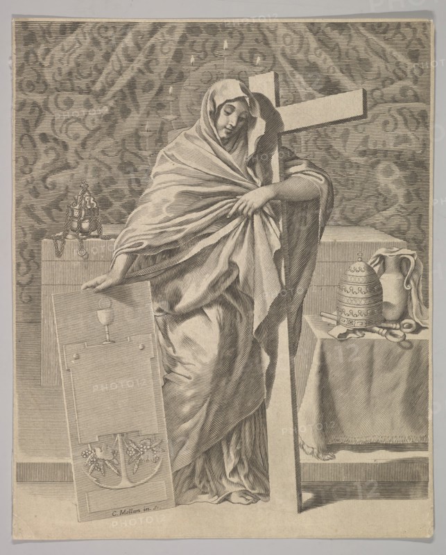 Personification of Faith, 1642. Creator: Claude Mellan.