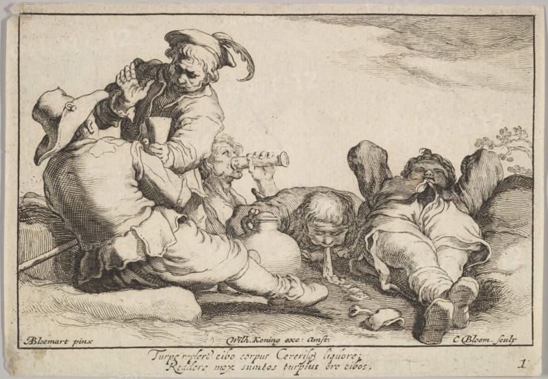 Pleasures of Occupation. Creator: Cornelis Bloemaert.