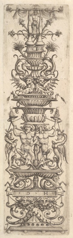 Candelabra grotesque, ca. 1485-1536. Creator: Daniel Hopfer.