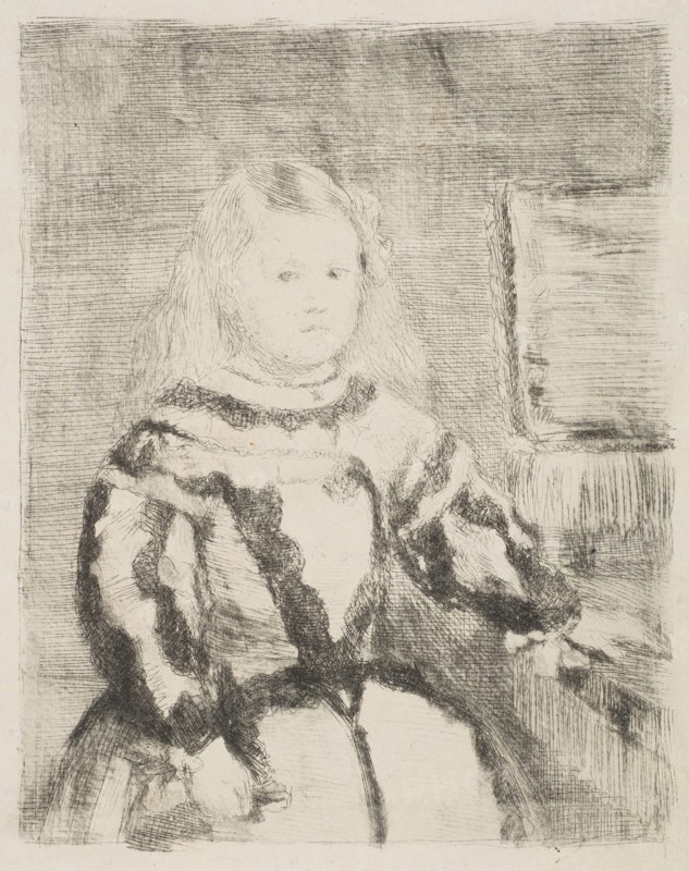 The Infanta Margarita, after Velázquez, 1862-64. Creator: Edgar Degas.