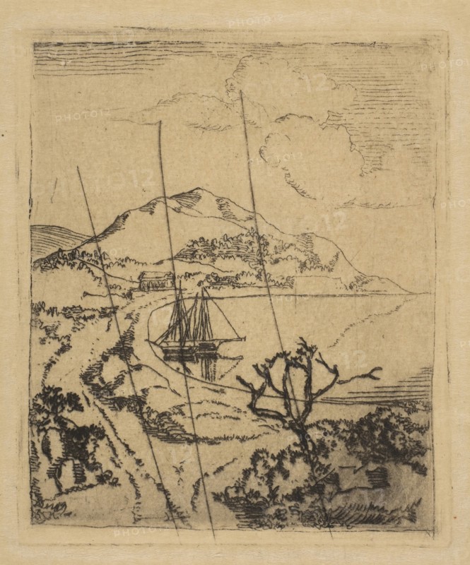 Greek Landscape, 1856. Creator: Edgar Degas.