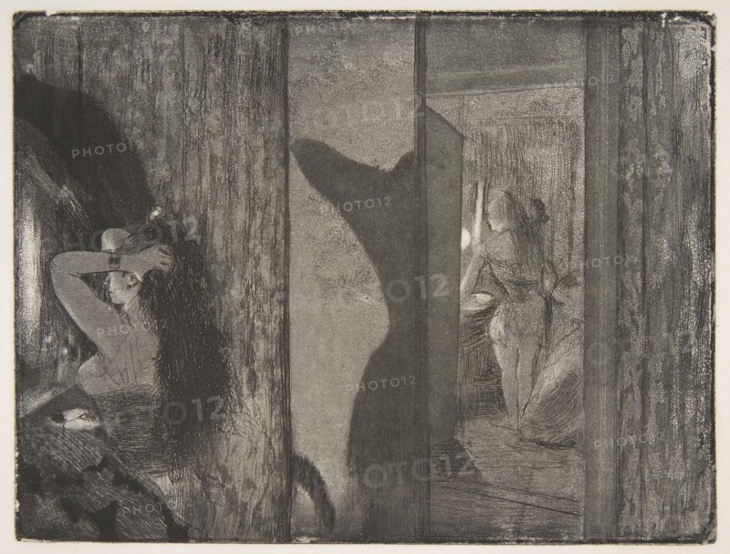 Actresses in Their Dressing Rooms, 1879-80. Creator: Edgar Degas.